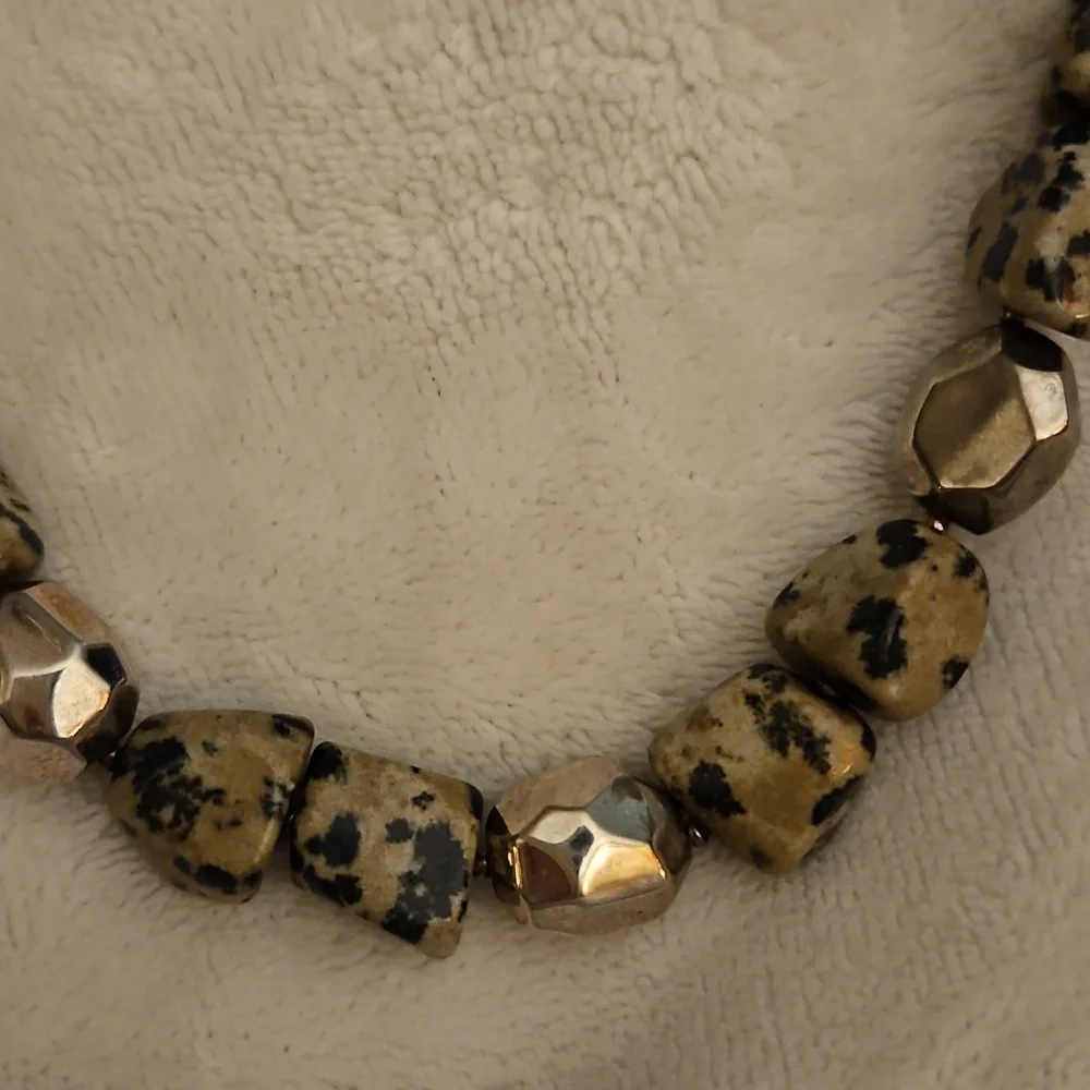 Vintage Dalmatian Jasper Beaded Necklace